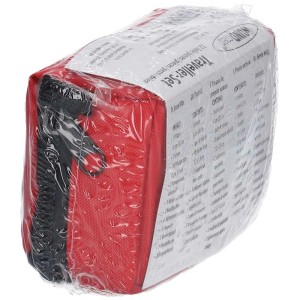 Wundmed Kit di pronto soccorso Traveller, 32 pezzi, rosso, con passante per cintura. Ideale per outdoor, viaggi e uso quotidiano.