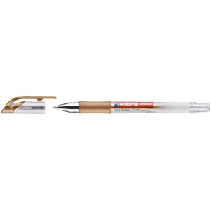 Edding Gelroller 2185 in Kupfer, 0,7 mm Strichbreite, mit abgenommener Kappe.