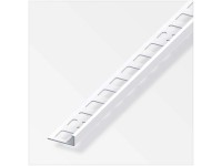 Winkel-Profil Aluminium Brillant-Weiss (HxBxT) 0,8 x 2,1 x 250 cm