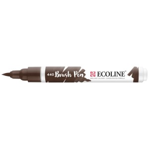 Ecoline Brushpen Sepia Dunkel, Pinselstift für Handlettering und Aquarellmalerei.
