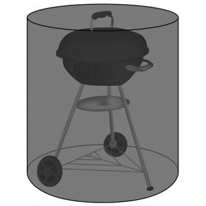 Copertura per grill rotondo, Ø 85 cm, altezza 100 cm, protegge da vento e intemperie.
