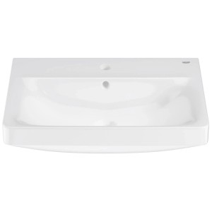 Lavabo bianco Grohe Euro Ceramic (60 cm) con troppopieno e foro rubinetto.