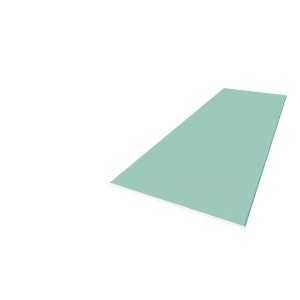 Pannello in gesso Knauf Greenboard GKBI verde per ambienti umidi, 12,5x600x2600 mm.