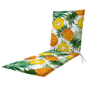 Cuscino per lettino Doppler Living D.5702 con motivo ananas e palme, 60x195 cm.