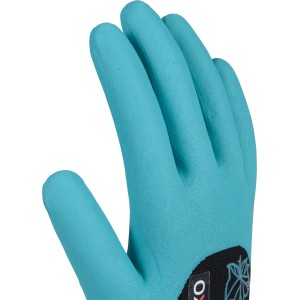 Guanto da giardinaggio turchese e nero OX-ON Garden Basic 5000, taglia 7.