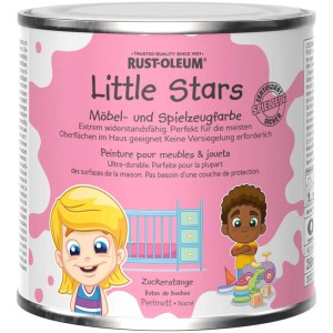 Barattolo di vernice per mobili e giocattoli Little Stars, color zucchero filato perlato, 250ml.