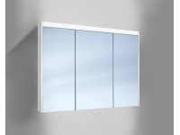 Schneider Badezimmer Spiegelschrank O-line Led 100 cm Weiss 3-türig