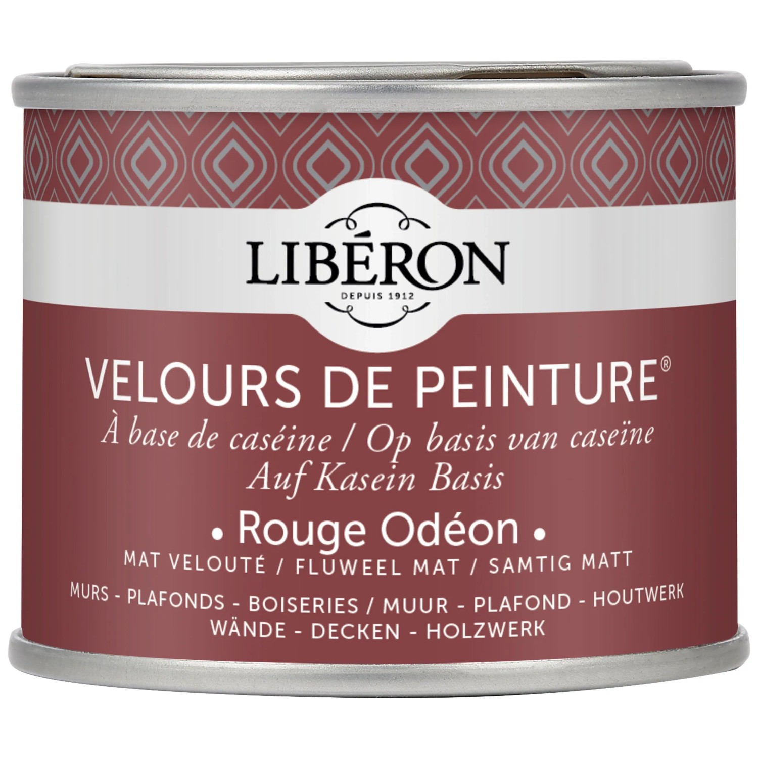 Libéron Peinture murale Velours de Peinture Rouge Odéon 125 ml