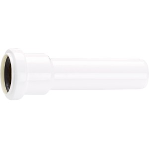 Raccord de transition blanc 40 mm x 34 mm (G 1 1/2) pour siphon.