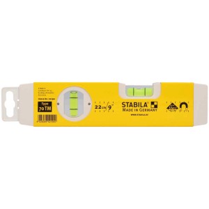 Livella a bolla Stabila Torpedo Tipo 70 TM, 22 cm, gialla, con magnete