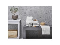 Beliani Handtuch-Set Areora Baumwolle Weiss 9-tlg.