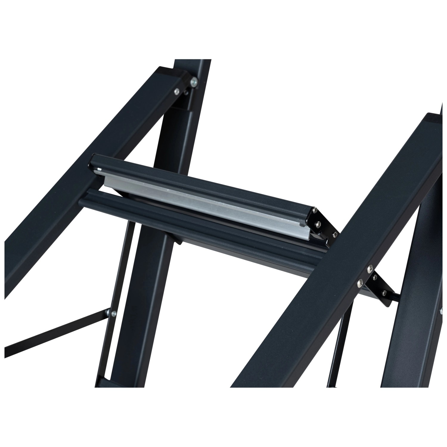 Scaletta Pieghevole WENKO - 4 Gradini In Alluminio, Bianco - Foto 4