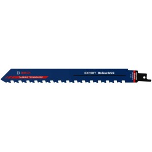 Lame de scie sabre Bosch Expert Hollow Brick S1543 HM, adaptée aux briques creuses.