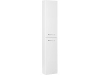 Hochschrank Luna Slim Weiss Hochglanz (HxBxT) 162 x 30 x 17 cm