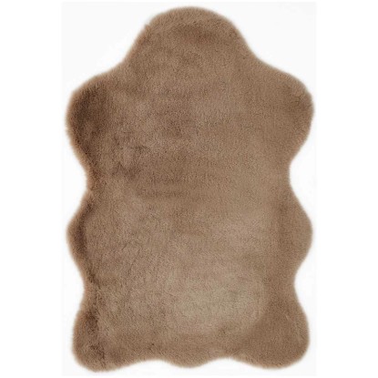 Dekofell Coste Polyester Taupe 55 x 80 cm