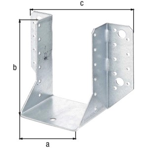 Sabot de charpente type A, acier galvanisé, 150x120x70 mm, pour constructions bois.