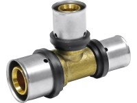 Press-T-Stück reduziert Messing 20 x 16 x 16 mm