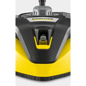 Nettoyeur de surfaces Kärcher T 7 Plus T-Racer, vue détaillée de la buse et des brosses.