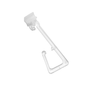 Ganci Gardinia per occhielli in tessuto, trasparenti, confezione da 10. Accessori per binari per tende.