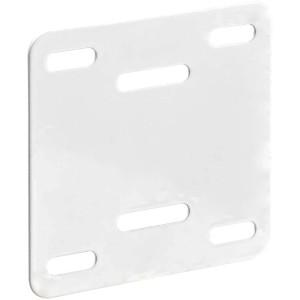 Piastra di riparazione Hettich, acciaio, bianco, 60x60mm, 2 pezzi, per accessori mobili.