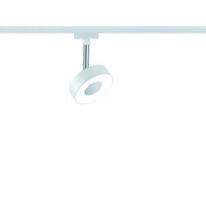 Spot LED Paulmann URail Circle (5W) blanc sur système de rail.