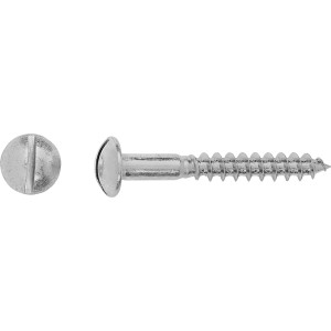 Vite per legno a testa bombata Ø 4,5x30 mm con intaglio, zincata, 20 pezzi