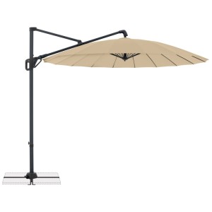 Doppler Parapluie à balancier Life Zen Sable / Anthracite Ø 300 cm