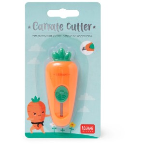 Legami Mini-Cutter Karotte: Mini-Cutter im Karotten-Design für Büro und Alltag.