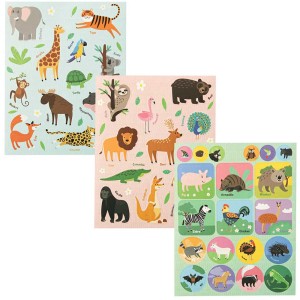 I Am Creative Mini Livre de stickers Jungle avec motifs d'animaux pour le bricolage et la décoration.