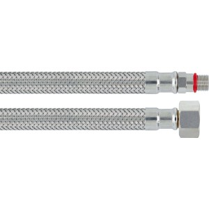 Tuyau de raccordement flexible pour robinet, longueur 350 mm, avec raccord G 3/8 et M10.