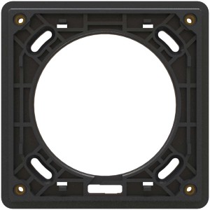 Telaio di montaggio a incasso nero Exo IP55 misura 1 x 1 per interruttori e prese.