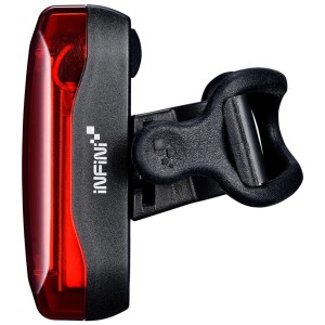 Feu arrière Infini Ola, noir, pour vélos, avec support.