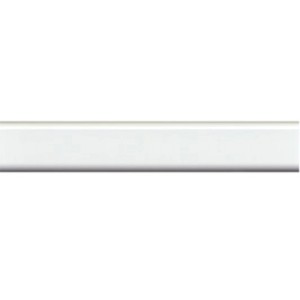 Barre de rideau de douche Spirella Surprise, blanche, 75-125 cm, extensible.