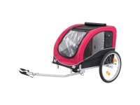 Trixie Fahrrad-Anhänger L: 75 cm x 86 cm x 80 (145) cm Schwarz-Rot