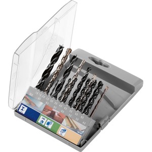 Set di punte da trapano LUX Comfort, 19 pezzi in scatola pieghevole. Ideale per legno, metallo e pietra.