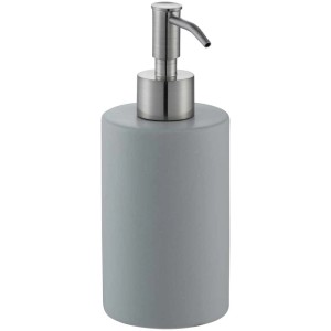 Diaqua Zylo Seifenspender aus Keramik in Sandoptik mit Metallelementen.