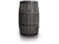 Arves Regenwassertonne Burgund mit Hahn Gold 500 l