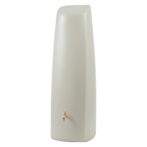 Garantia Elegance serbatoio acqua piovana da parete, 400 l, beige sabbia, con rubinetto (non incluso).