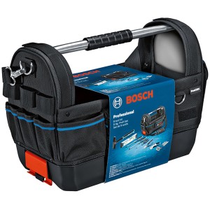 Sacoche à outils Bosch Professional GWT 20 Set avec 8 outils à main et accessoires.