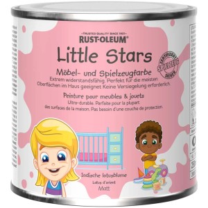 Barattolo di vernice per mobili e giocattoli Little Stars, colore fiore di loto indiano, vernice opaca per mobili per camerette.
