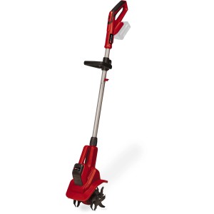Motobineuse sans fil Einhell Power X-Change GE-CR 18/20 Li E Solo, rouge, avec fraises. Pour le travail du sol.
