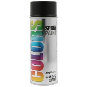 Bomboletta spray acrilica Colors RAL 9005 Nero intenso opaco, 400ml.