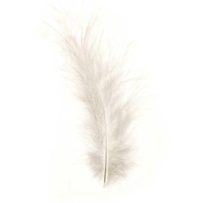 Marabufedern Weiss ca. 15 Stk.