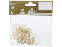 Drahtaufhänger S-Haken im Beutel Gold 50 Stk.