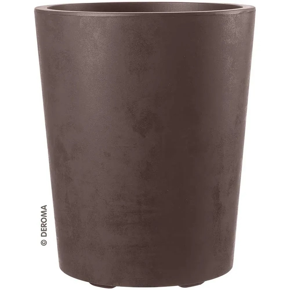 Matches21 - Vaso per piante da esterno resistente alle intemperie, grande ciotola decorativa in grigio marmorizzato come fioriera – piatto da giardino in 45 cm per fiori, bonsai o cimitero