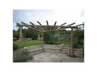 Pletscher Pergola aus Kastanienholz (HxBxT) 250 x 300 x 400 cm