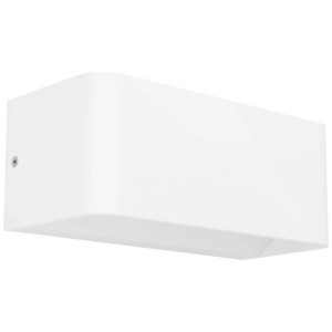 Applique d'extérieur LED blanche dimmable Eglo Sania-Z, 10W, pour un éclairage extérieur d'ambiance.