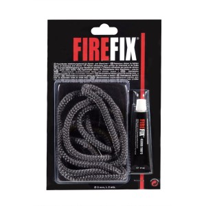 Joint Firefix pour porte de poêle 8 mm avec colle résistante à la chaleur pour cheminées et poêles.