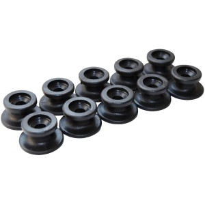 Teste rotonde Las, 10 pezzi, per cavi elastici (6-8 mm), accessori per rimorchi auto.