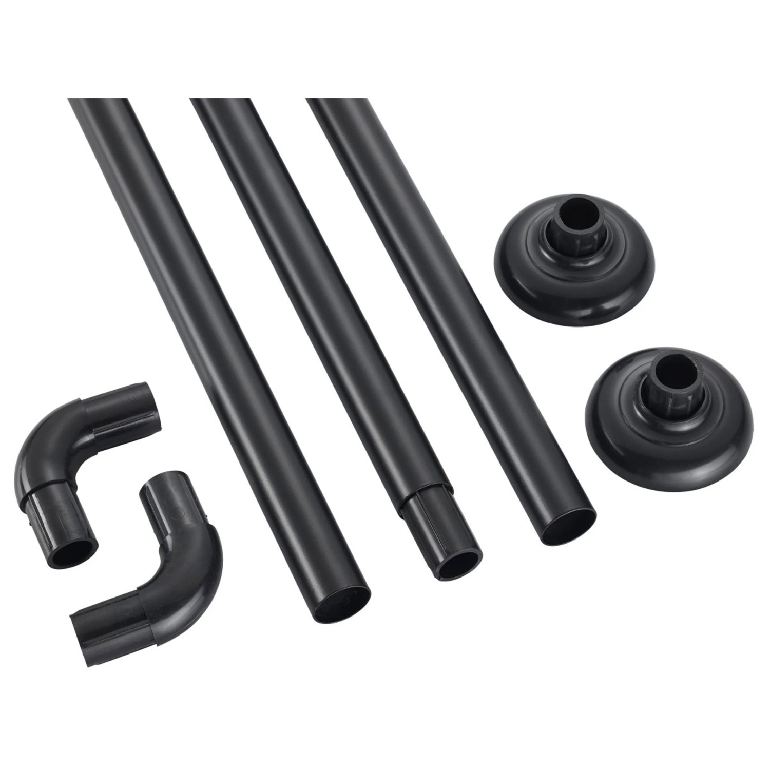 ZYRW Duschvorhangstange Verstellbar – 91,4 Bis 172,7 Cm, Schwarz, Spannbar Ohne Bohren